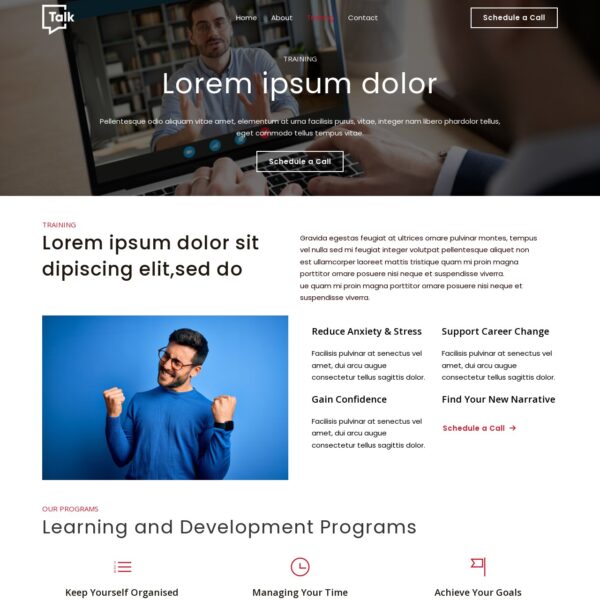 Consulting Template Training Page