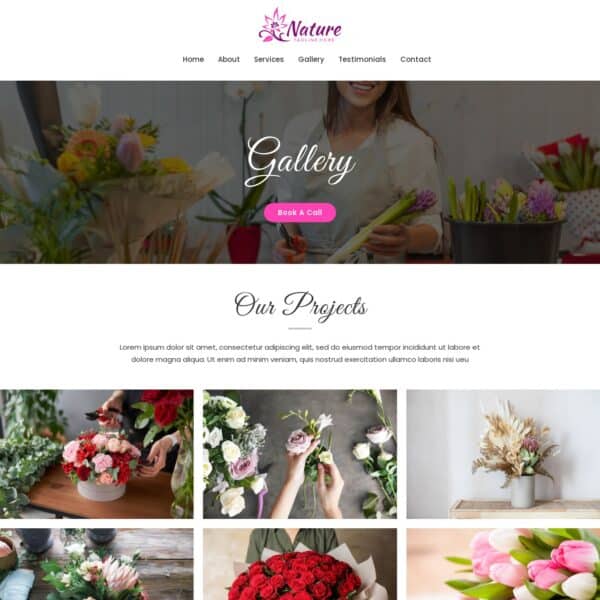 Florist Template Gallery Page