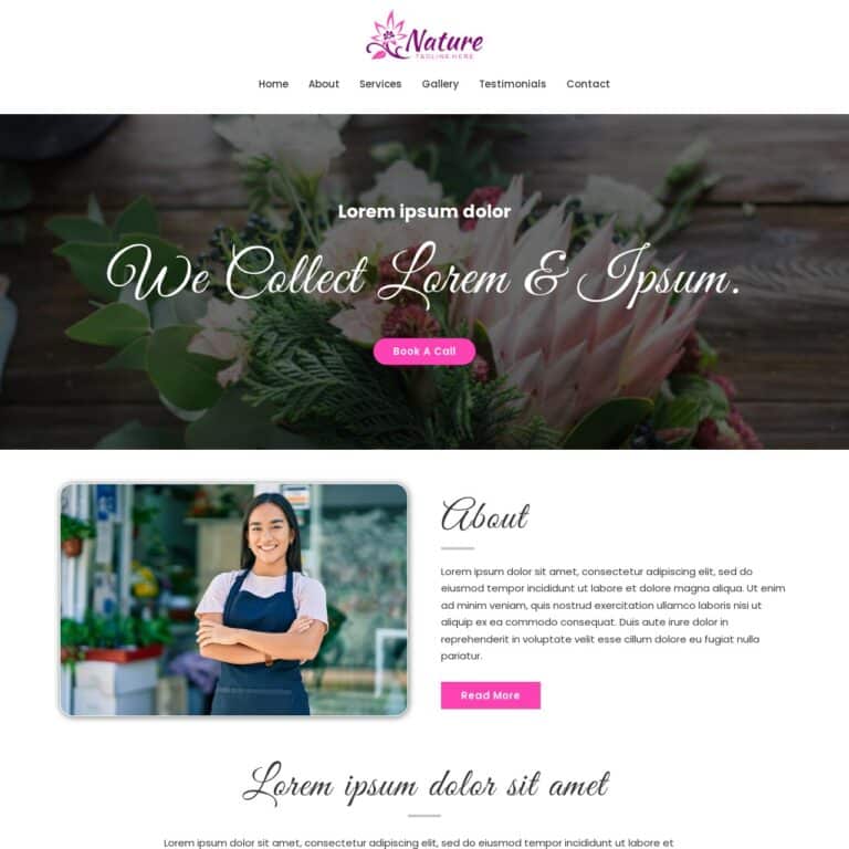 Florist Website Template