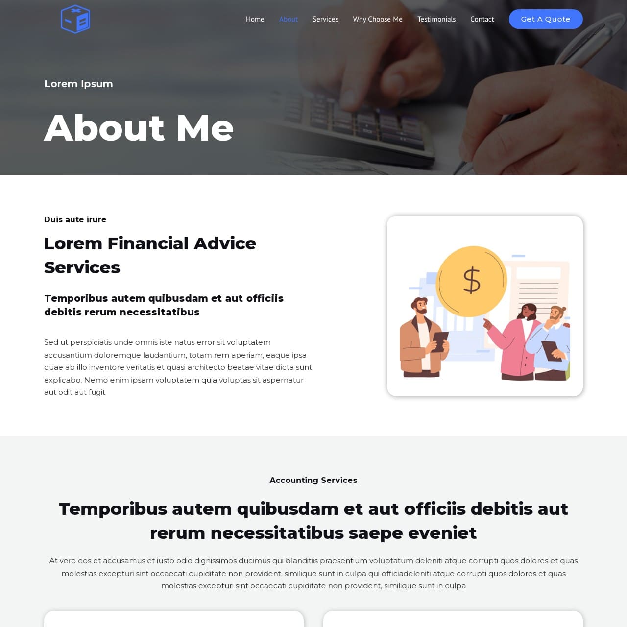 Accounting Template - About Page