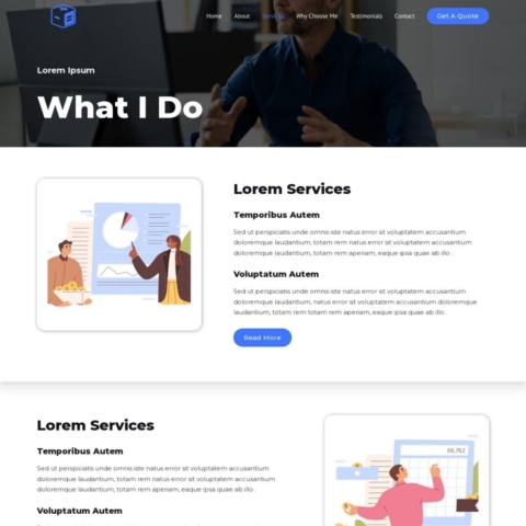 Accounting Template - Services Page