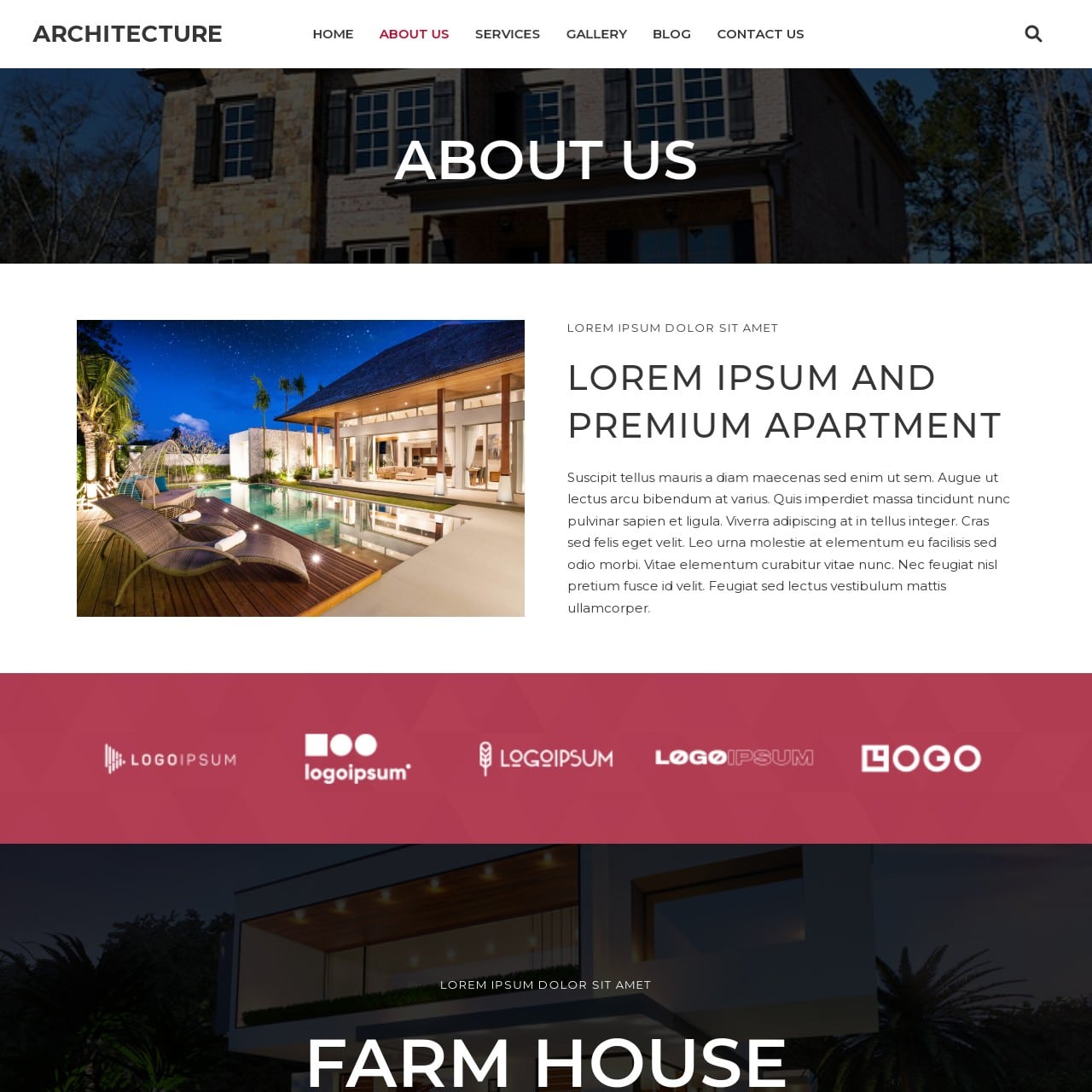 Architecture Template - About Page