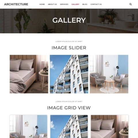 Architecture Template - Gallery Page