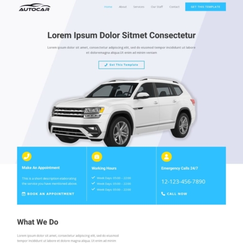 Automotive Template - Home Page