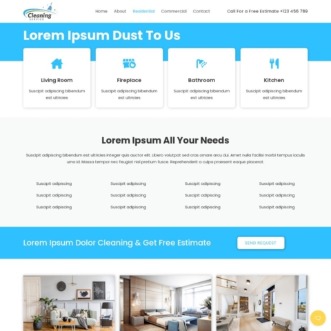 Cleaning Template - Residential Page