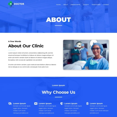 Clinic Template - About Page