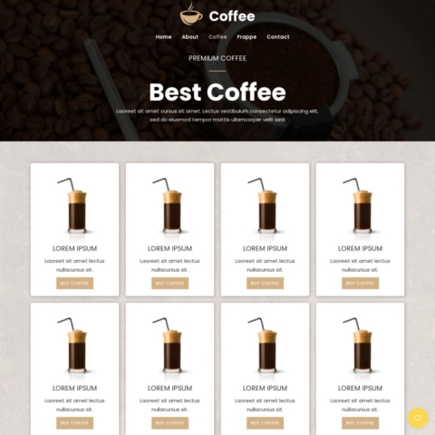 Coffee Template - Coffee Page
