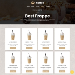 Coffee Template - Frappe Page