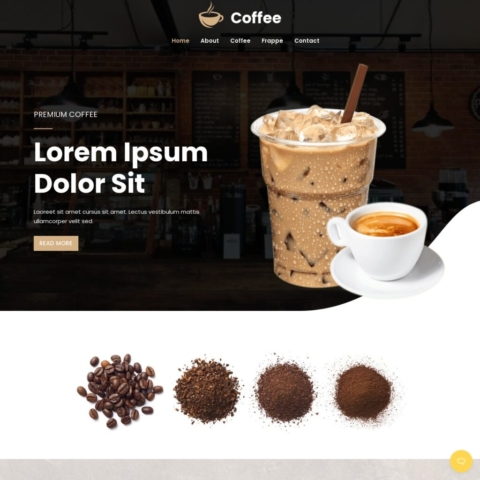 Coffee Template - Home Page