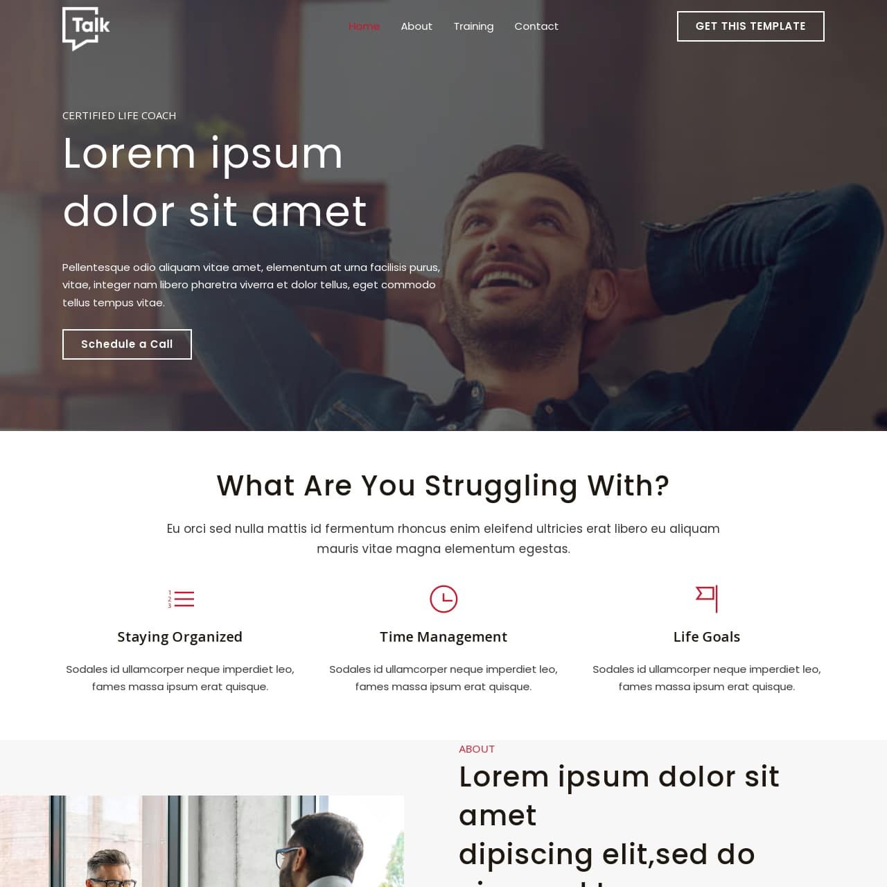 Consulting Template - Home Page