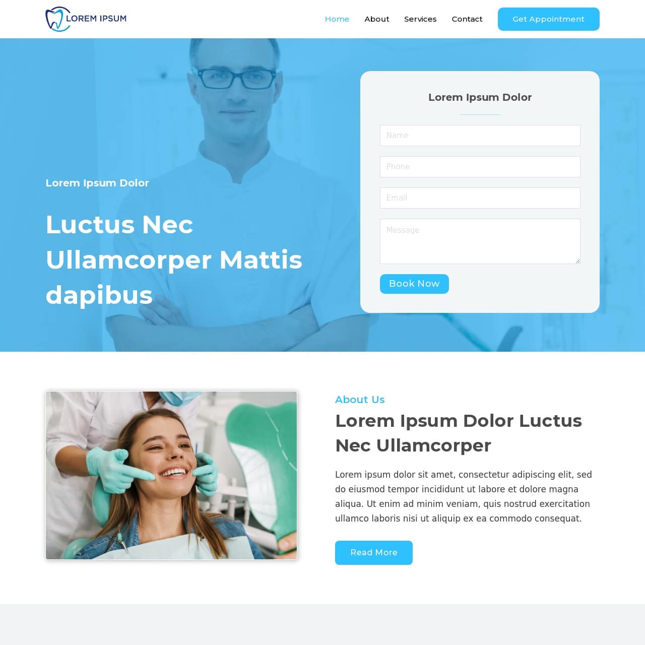 Dental Template - Home Page