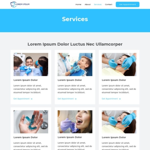 Dental Template - Services Page