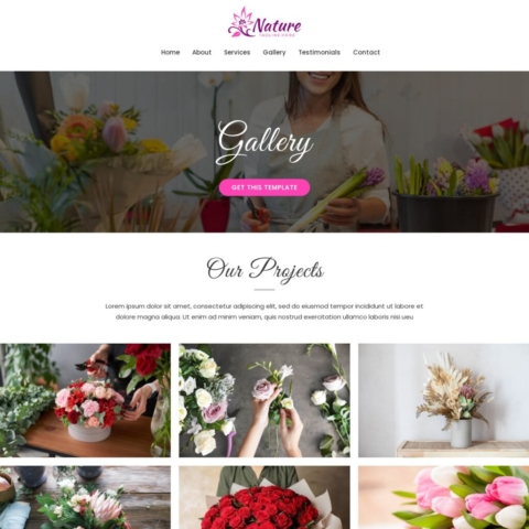 Florist Gardening Template - Gallery Page