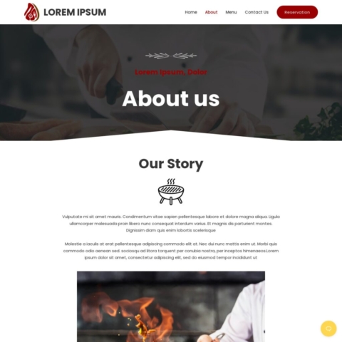Food Template - About Page
