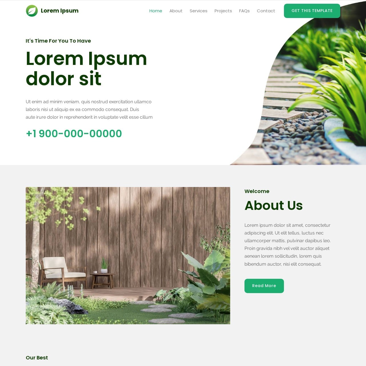Landscaping Template - Home Page