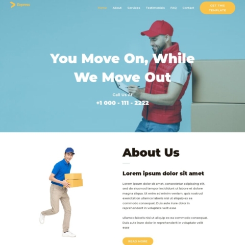 Transportation Template - Home Page