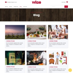 Wine and Winery Template - Blog Page