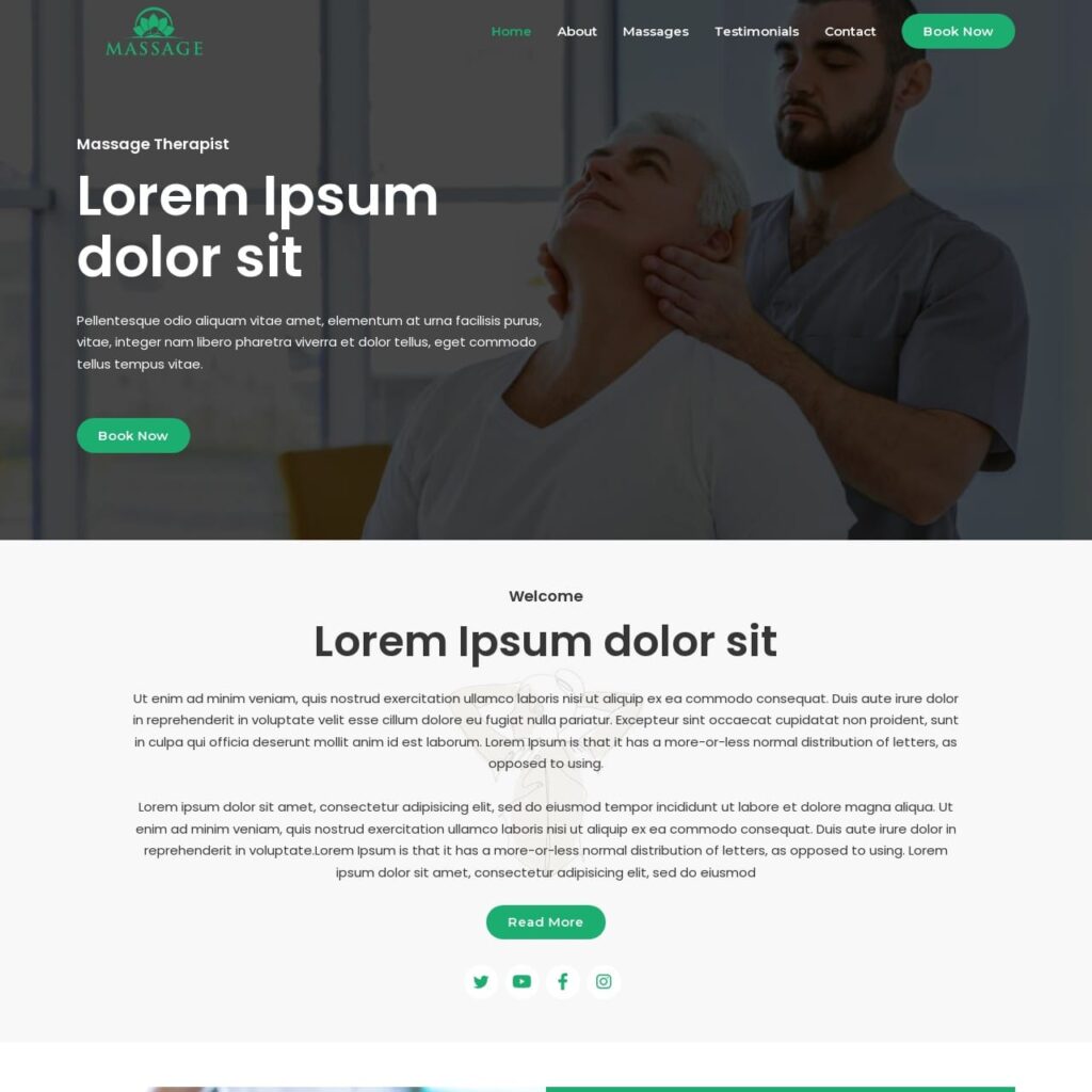 Massage Therapy Website Template Bricks Templates Massage Therapy Website Template Bricks Templates